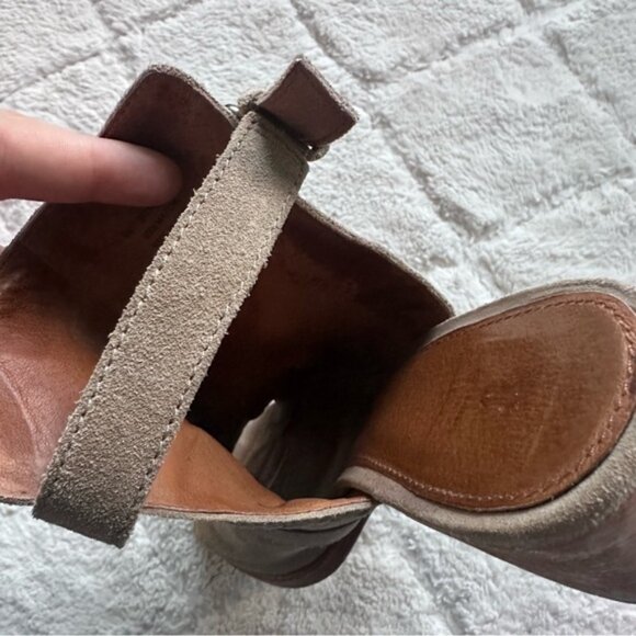 Frye & Co | Donna Suede Ash Slingback Block Heel Sandal | Size 9 - Picture 11 of 13